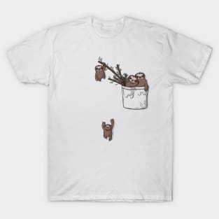 Pocket Sloth Family T-Shirt